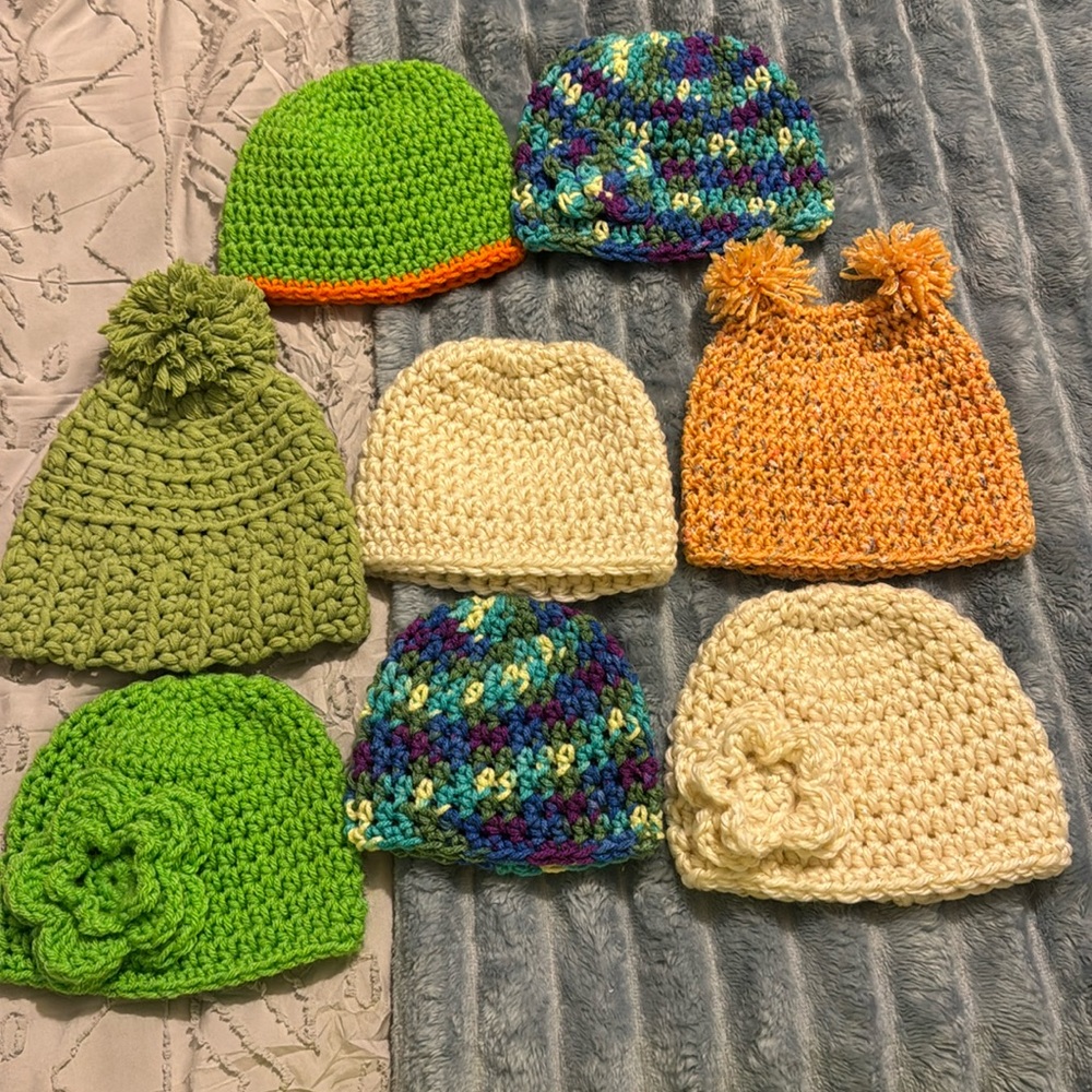 Lot of premie & newborn hats